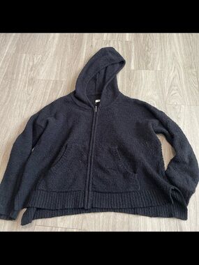 UGG Black Hooded Zip Sweater
